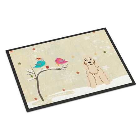 Carolines Treasures Christmas Presents Between Friends Cocker Spaniel Buff Indoor or Outdoor Mat, 18 x 0.25 x 27 in. BB2566MAT